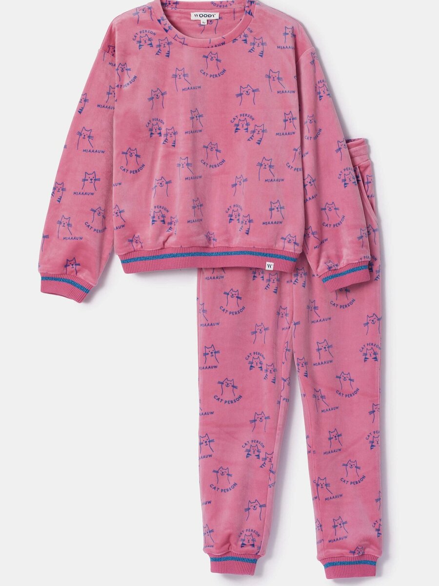 Pyjama van het merk Woody in het Marine