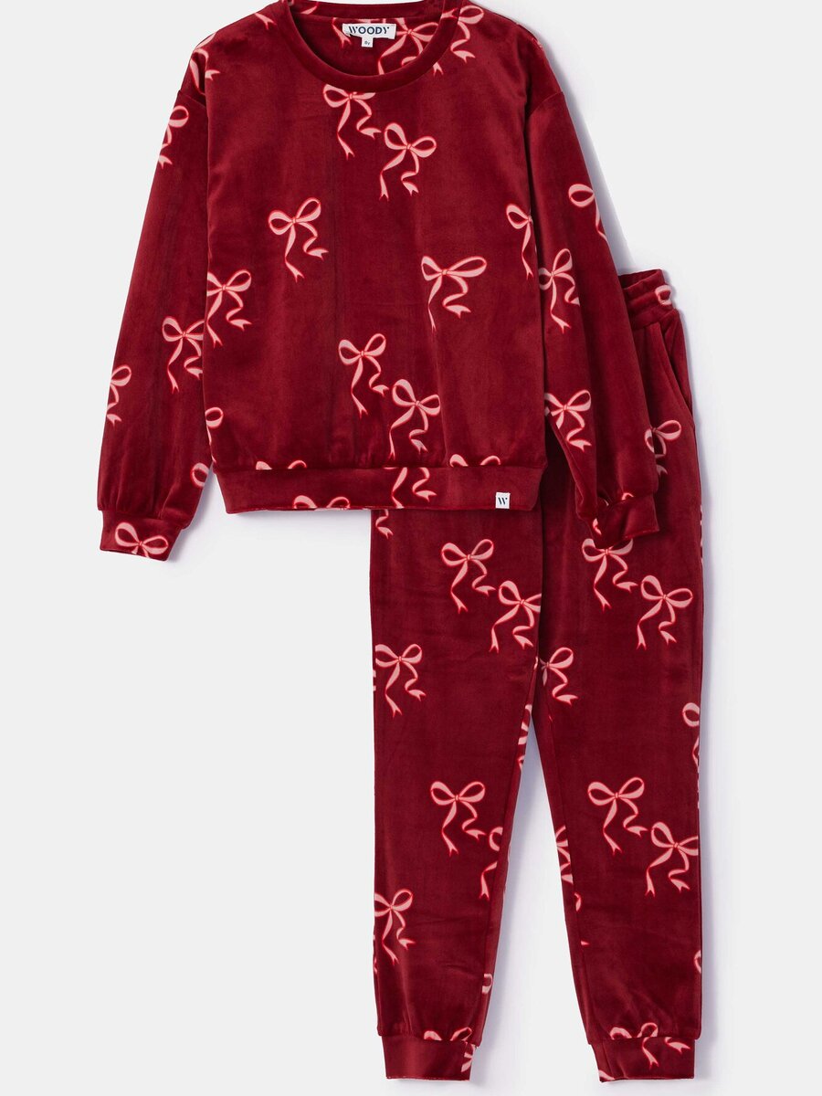 Pyjama van het merk Woody in het Rood