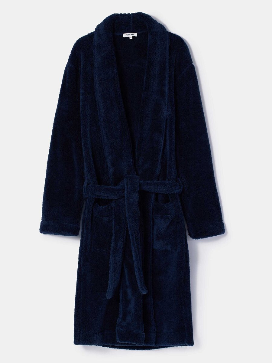 Badjas van het merk Woody in het Blauw