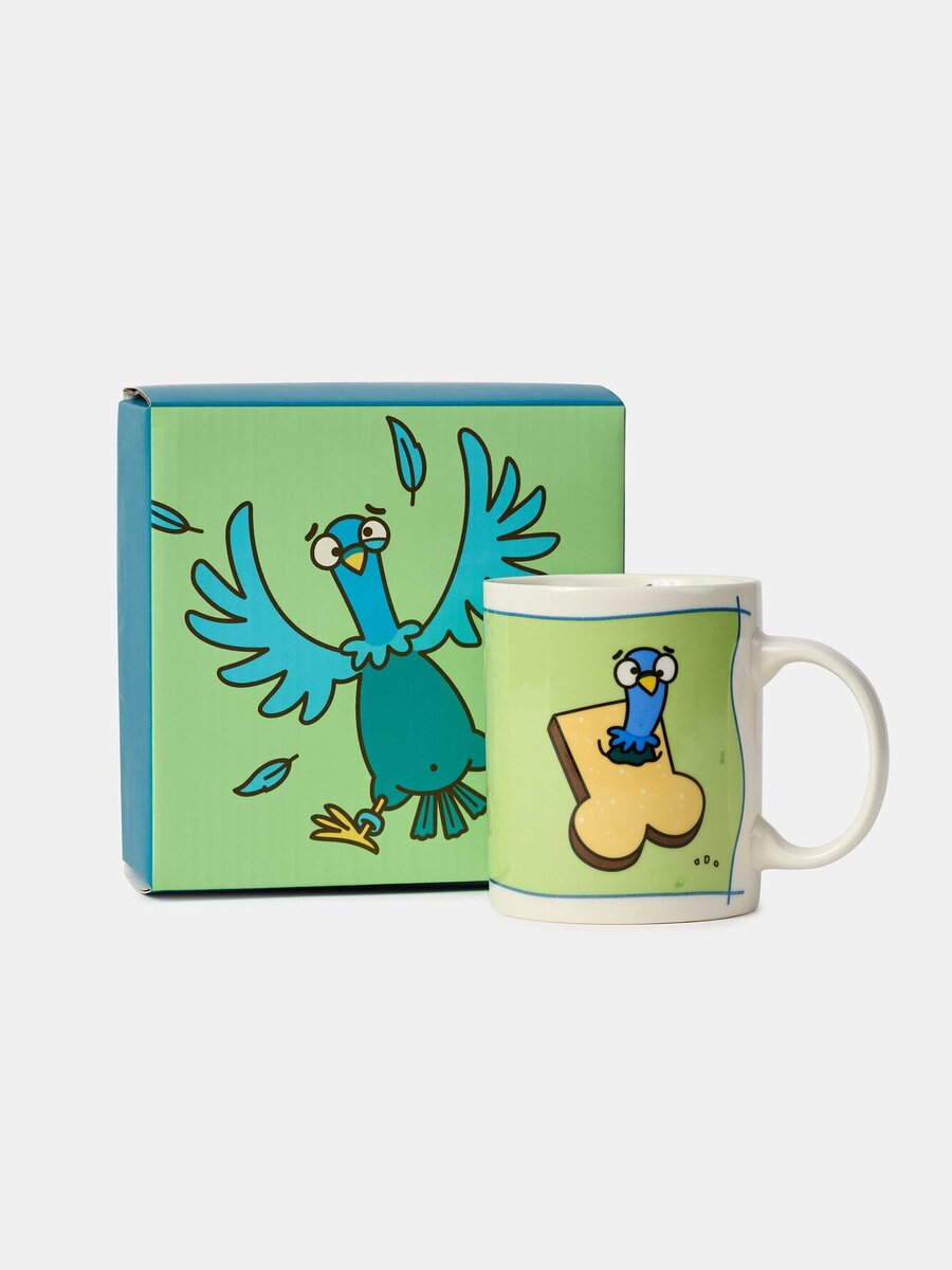 Koffietas van het merk Woody in het Blauw