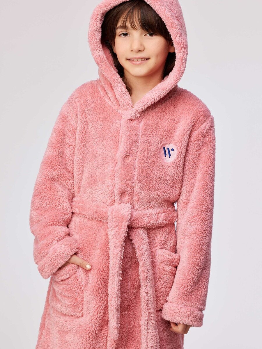 Badjas van het merk Woody in het Roze