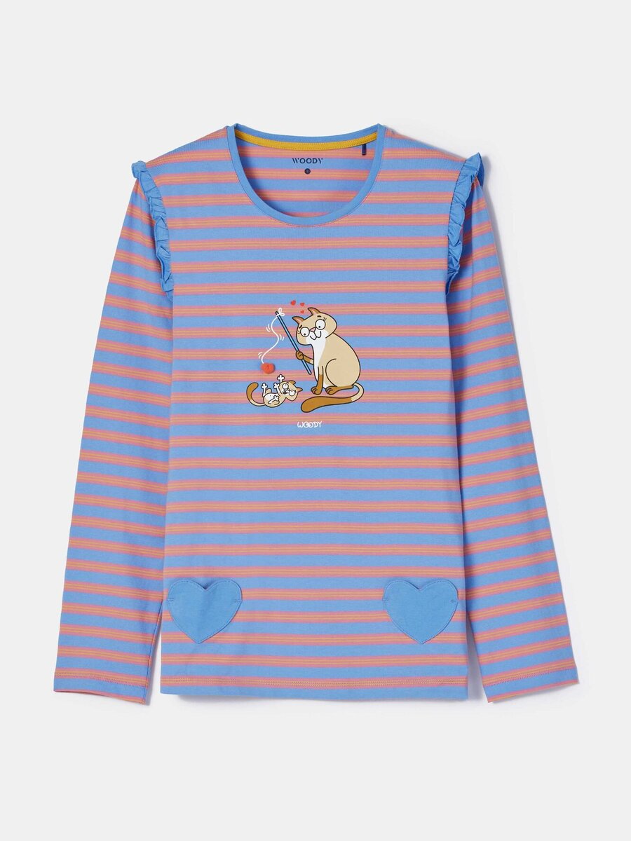Pyjama van het merk Woody in het Ecru
