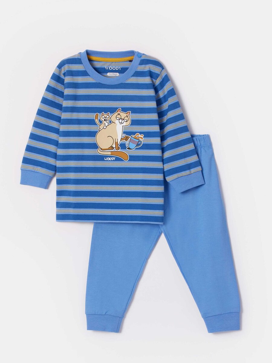 Pyjama van het merk Woody in het Marine