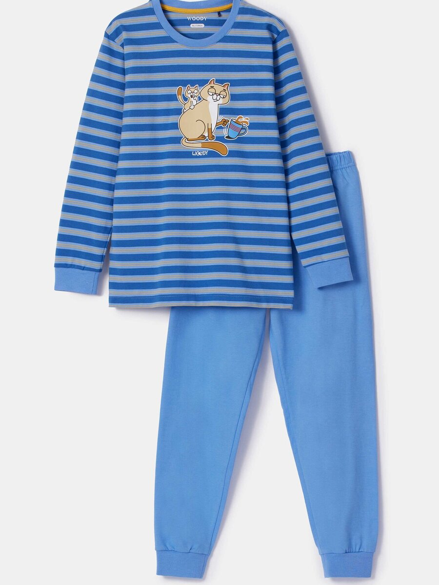 Pyjama van het merk Woody in het Marine