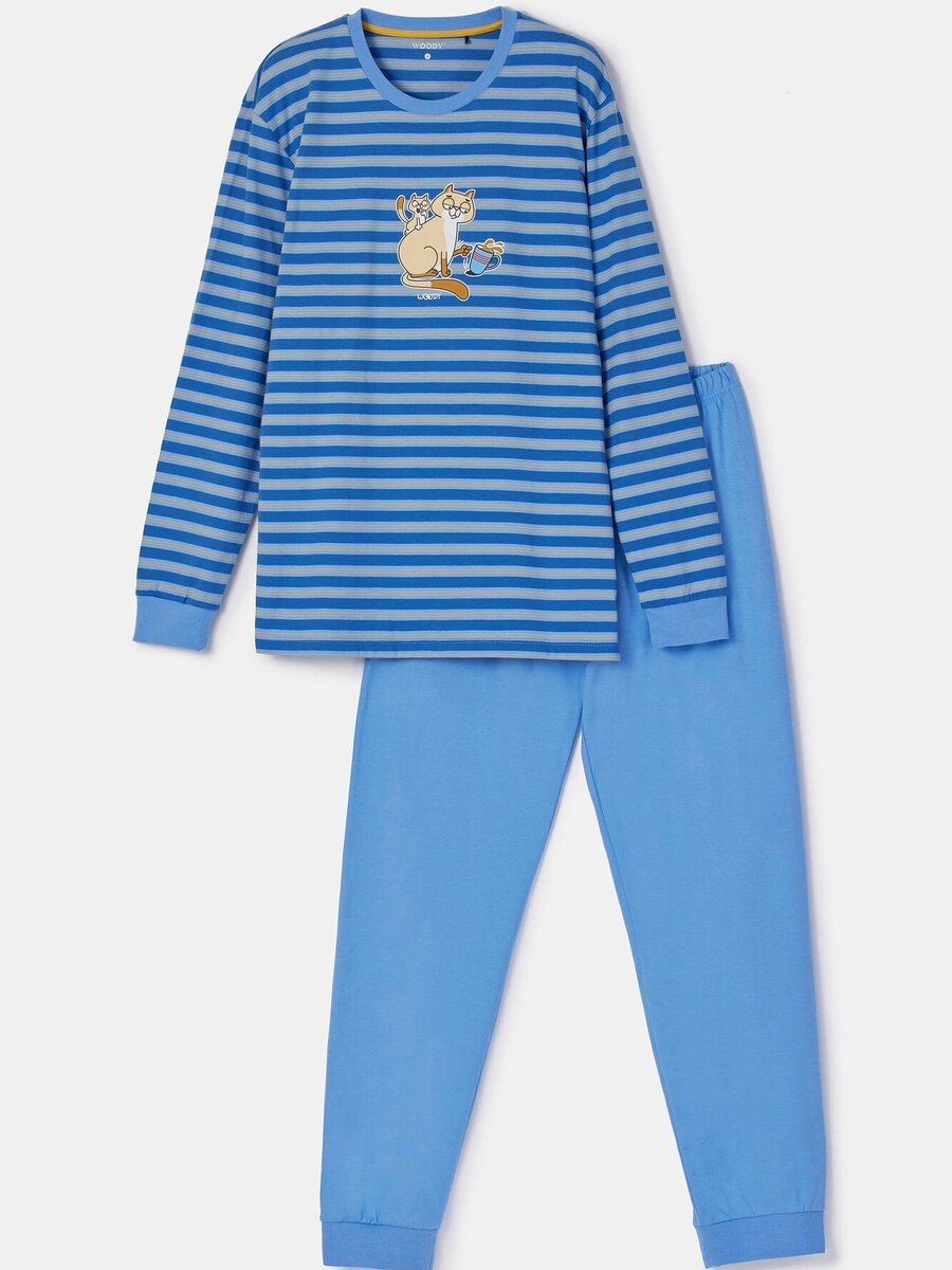 Pyjama van het merk Woody in het Marine