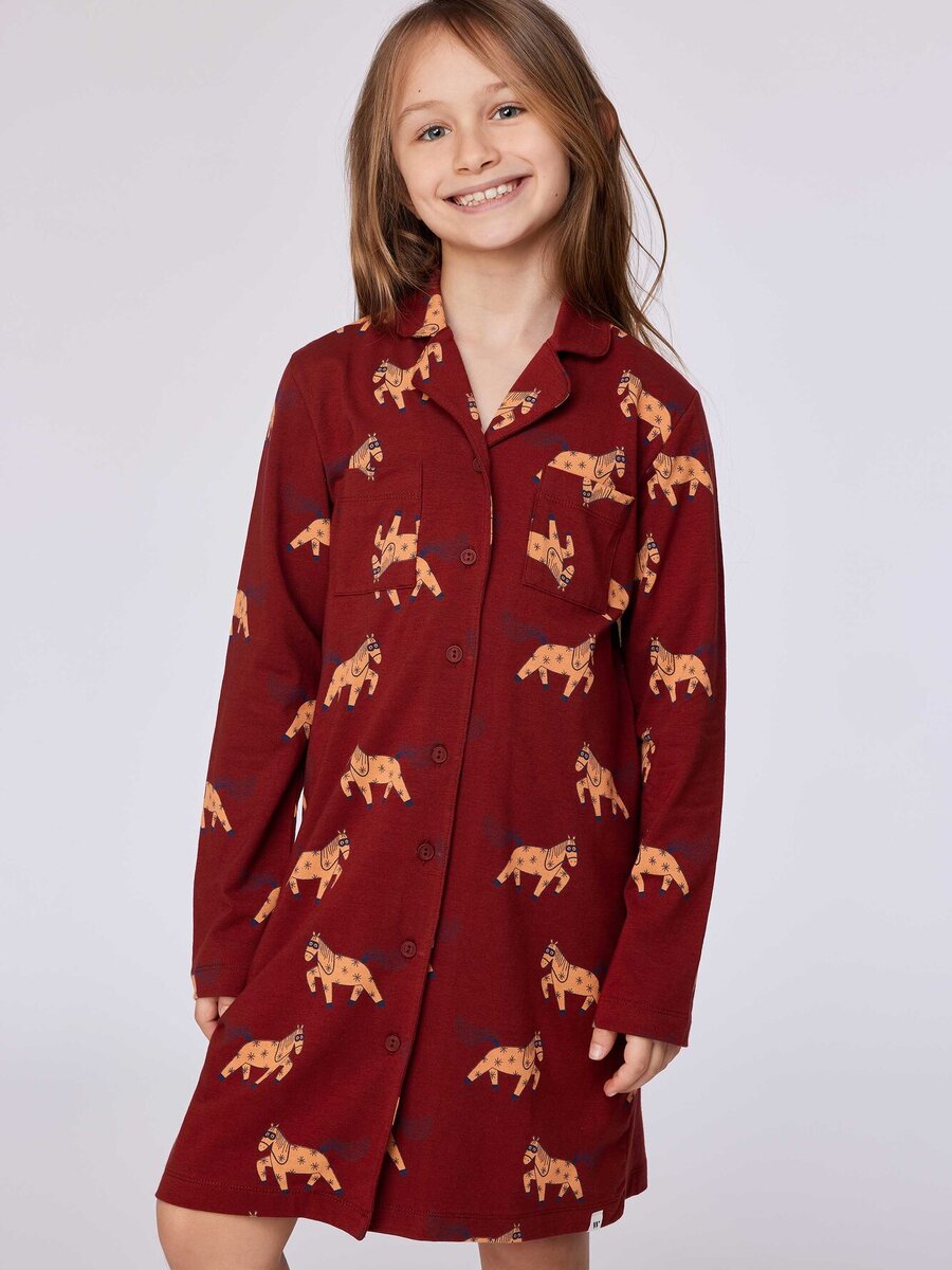 Slaapkleed van het merk Woody in het Rood
