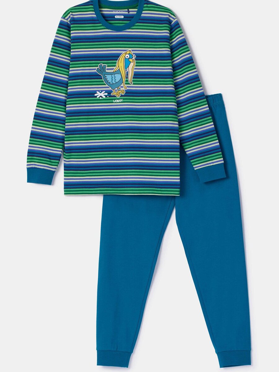 Pyjama van het merk Woody in het Kaki