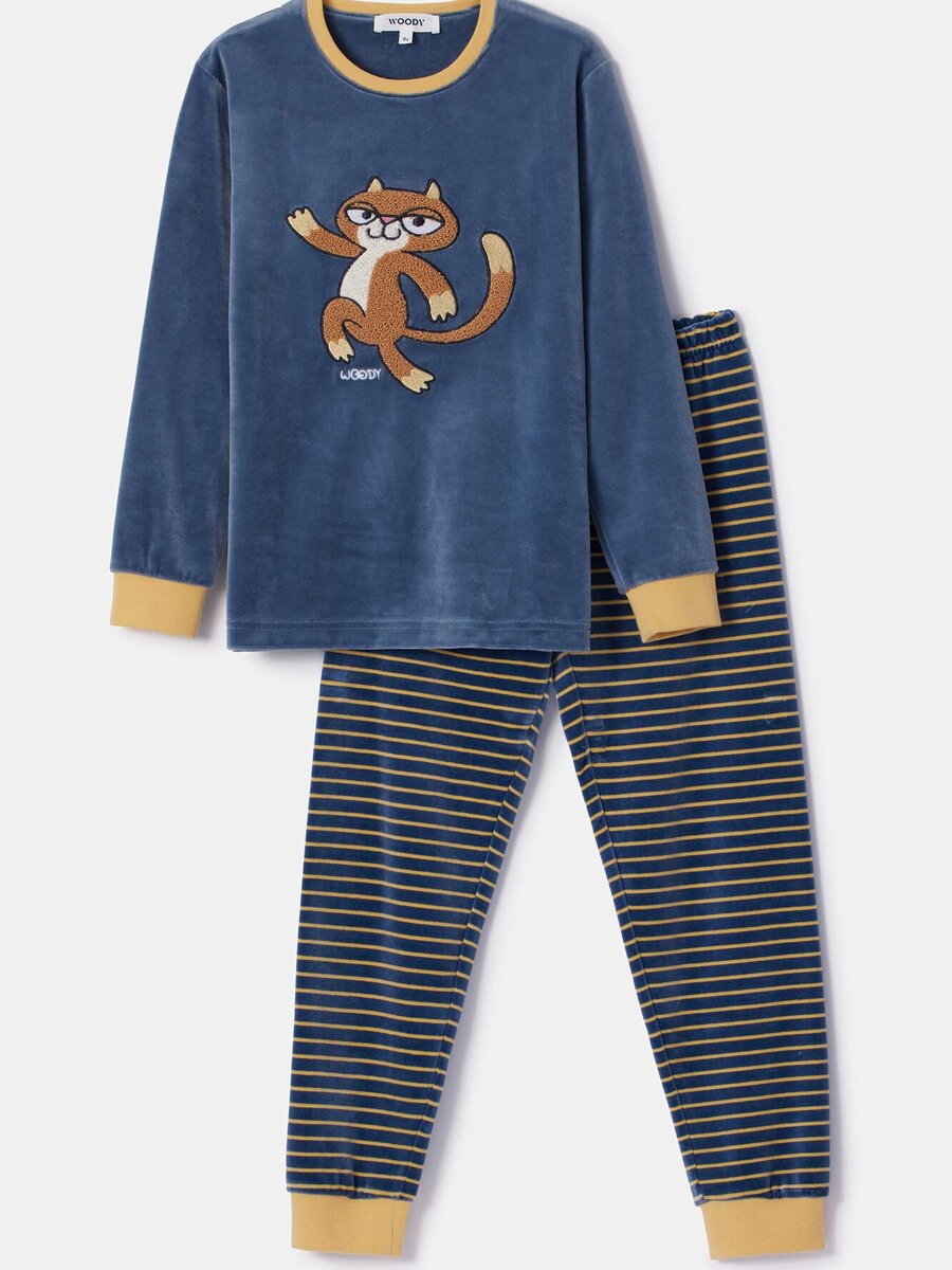 Pyjama van het merk Woody in het Blauw
