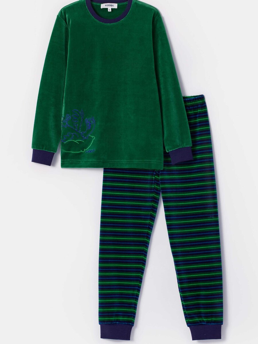 Pyjama van het merk Woody in het Groen