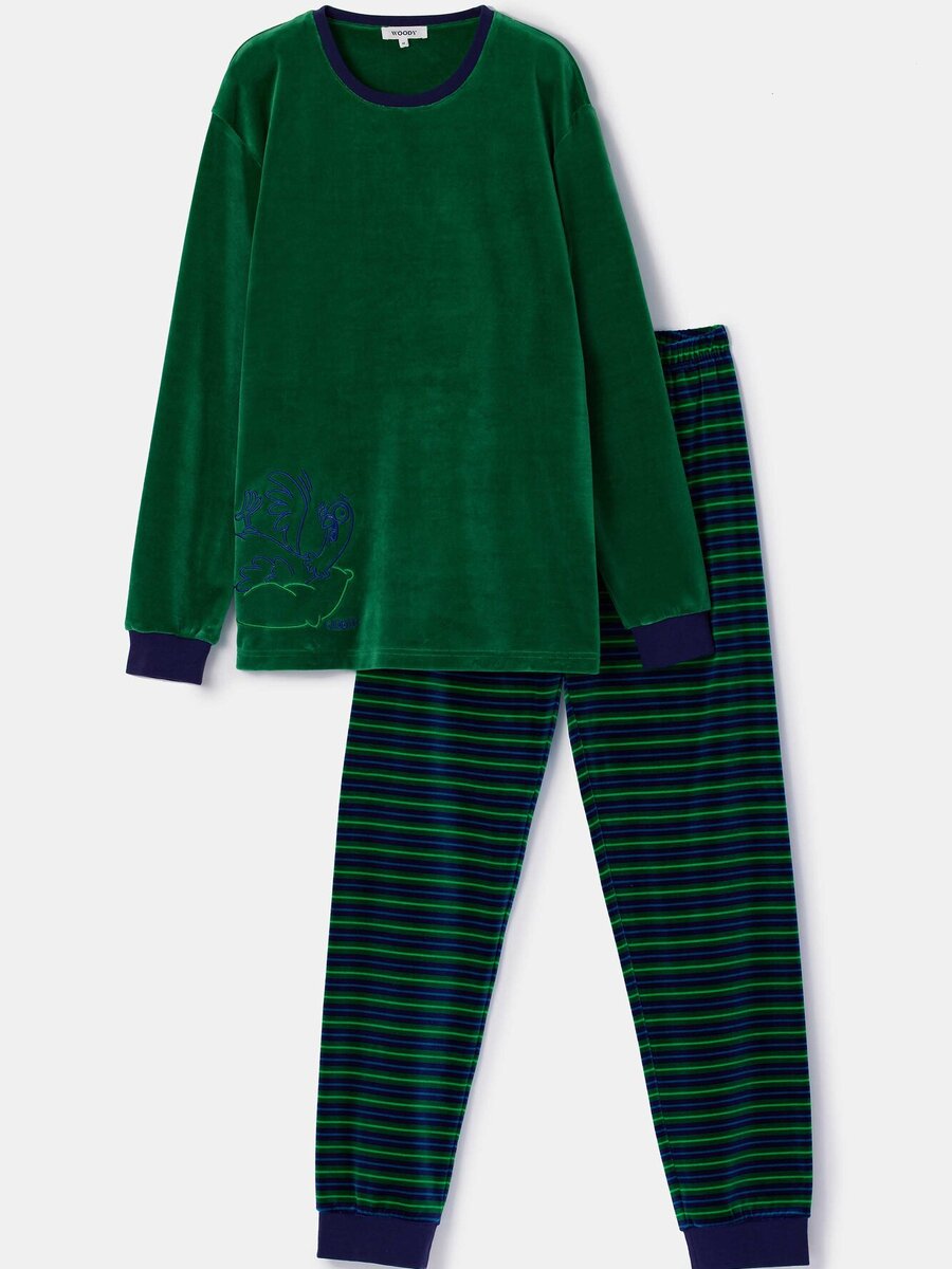 Pyjama van het merk Woody in het Groen