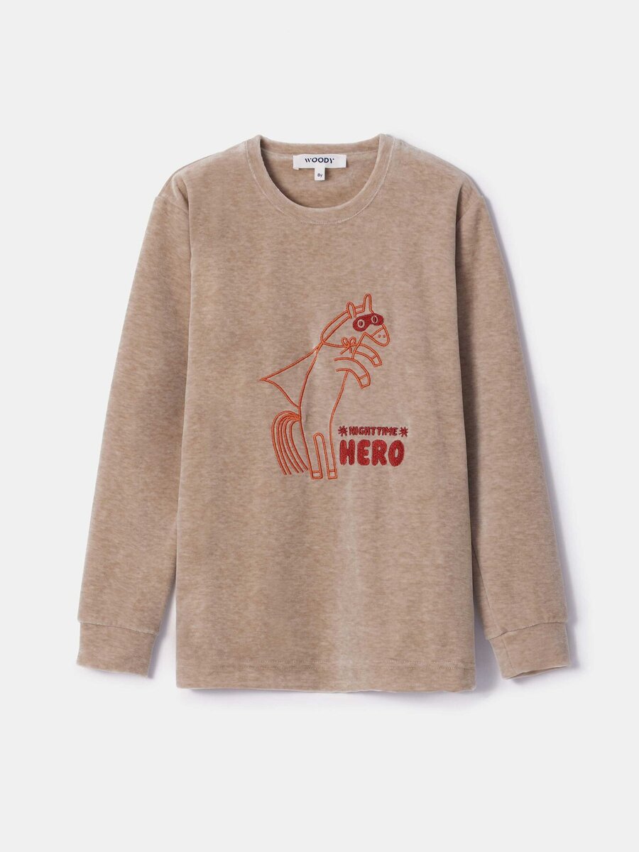 Pyjama van het merk Woody in het Beige