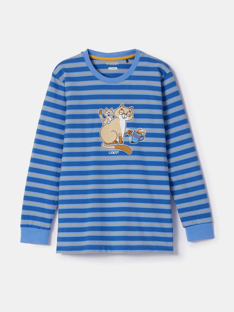Pyjama van het merk Woody in het Marine
