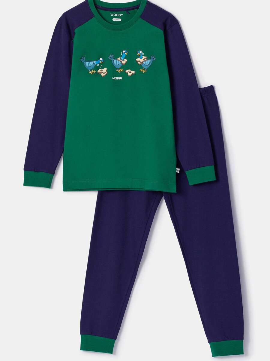 Pyjama van het merk Woody in het Groen
