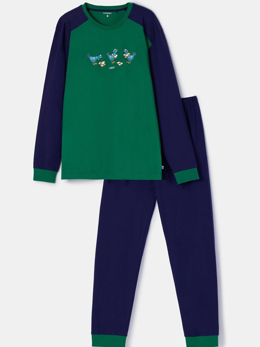 Pyjama van het merk Woody in het Groen