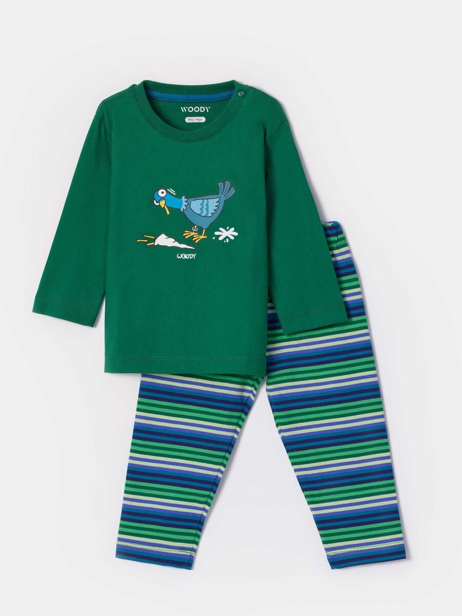 Pyjama van het merk Woody in het Groen