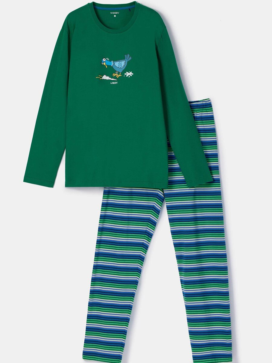 Pyjama van het merk Woody in het Groen