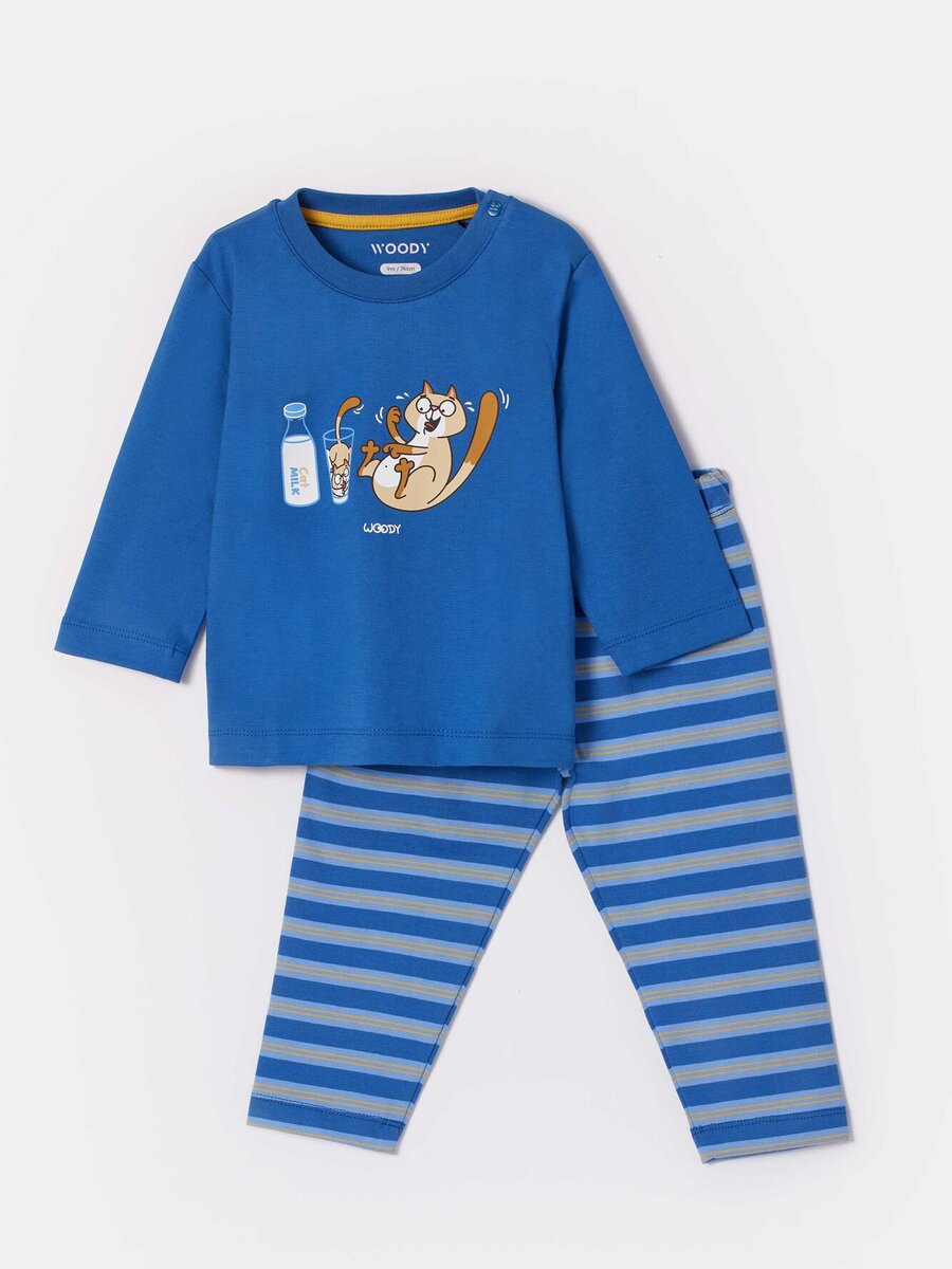 Pyjama van het merk Woody in het Blauw
