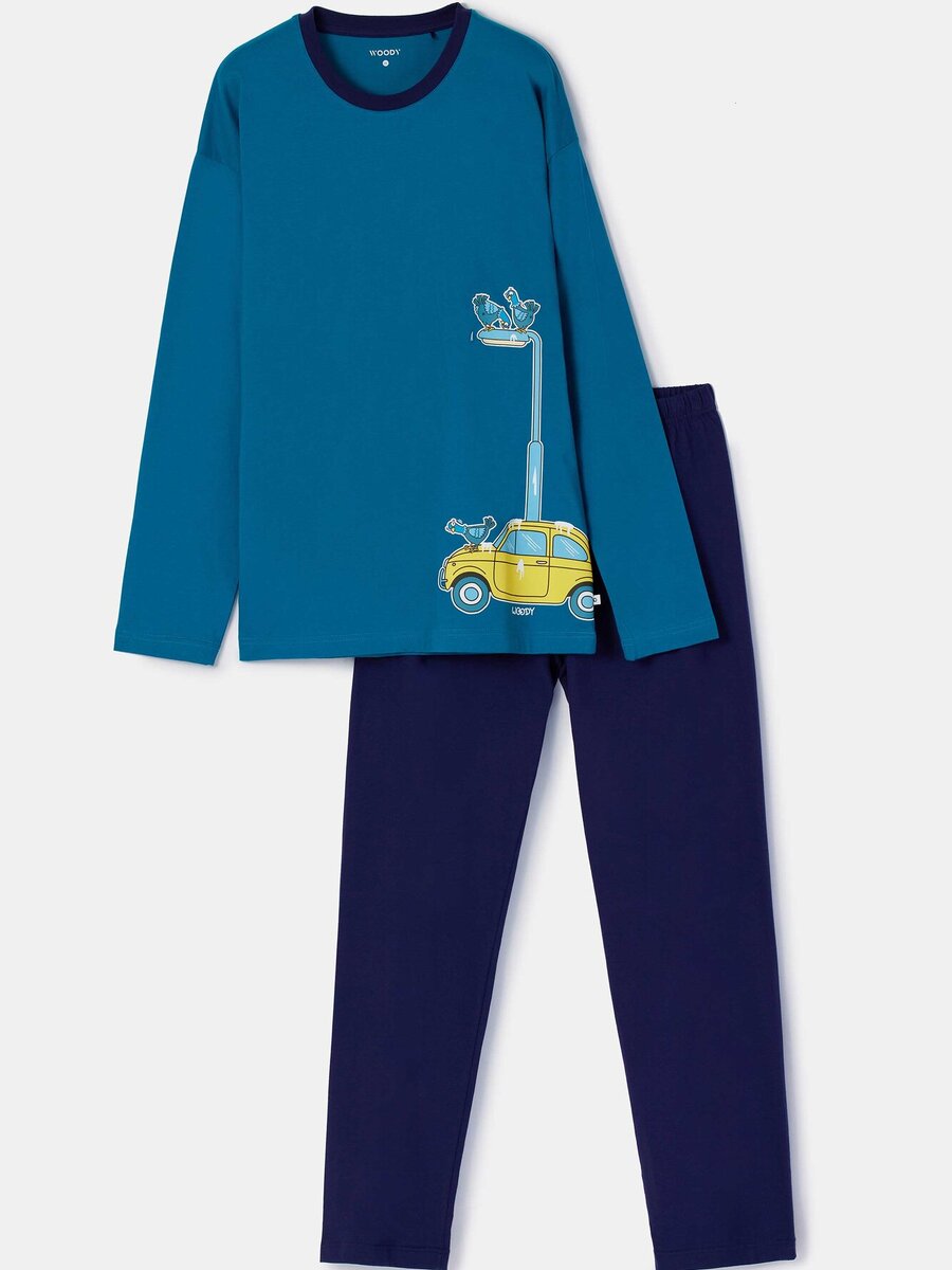 Pyjama van het merk Woody in het Blauw