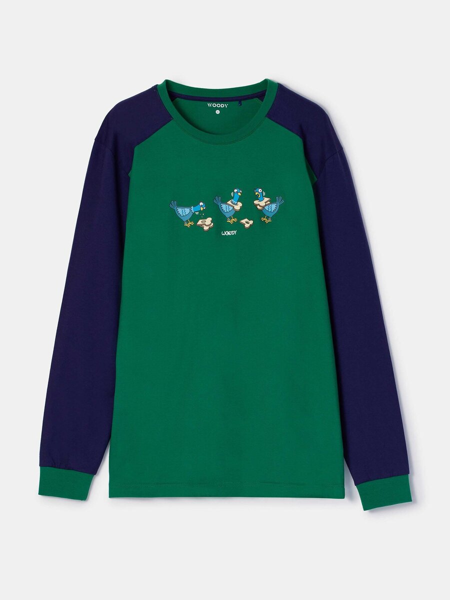 Pyjama van het merk Woody in het Groen