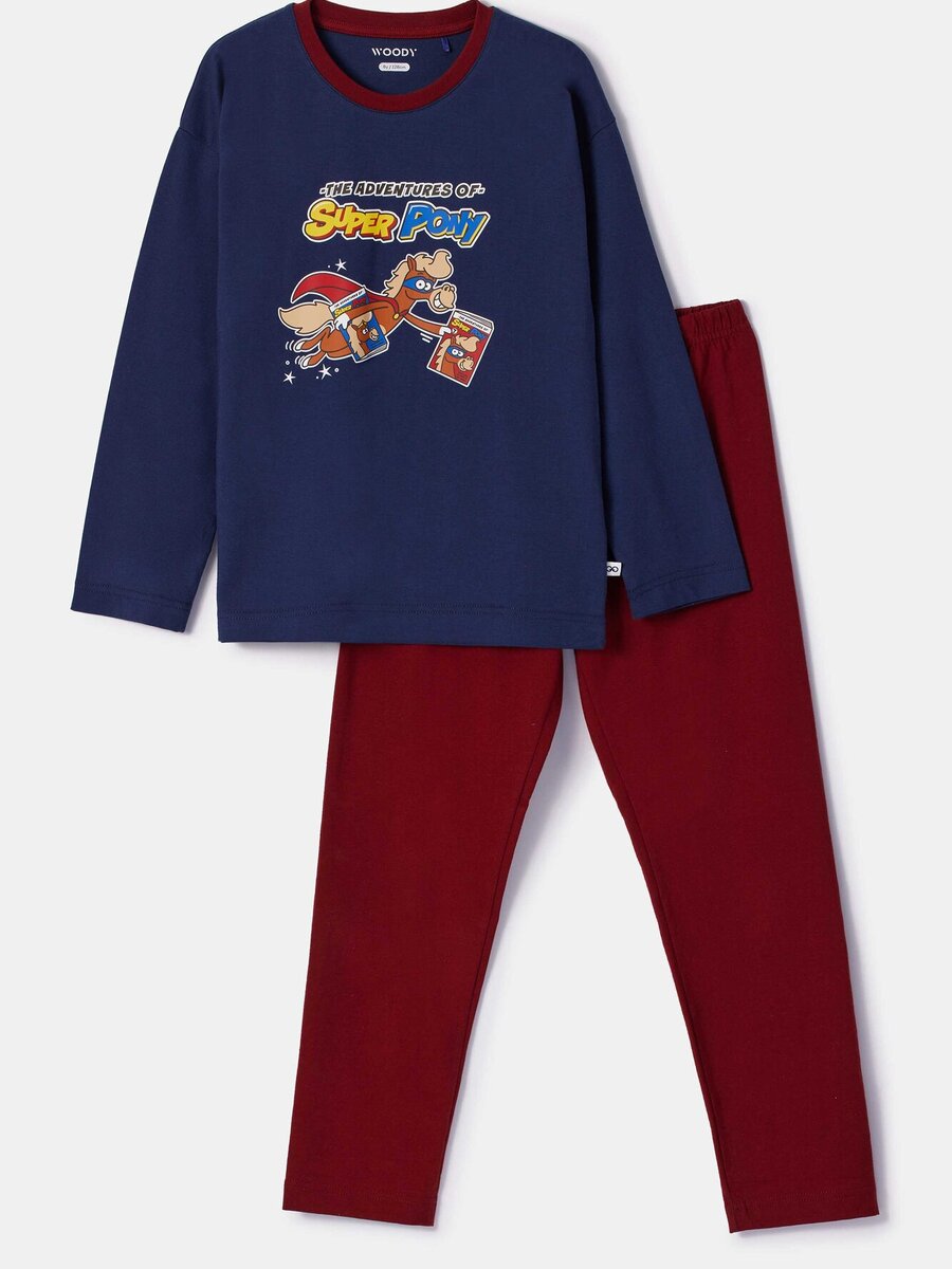 Pyjama van het merk Woody in het Blauw