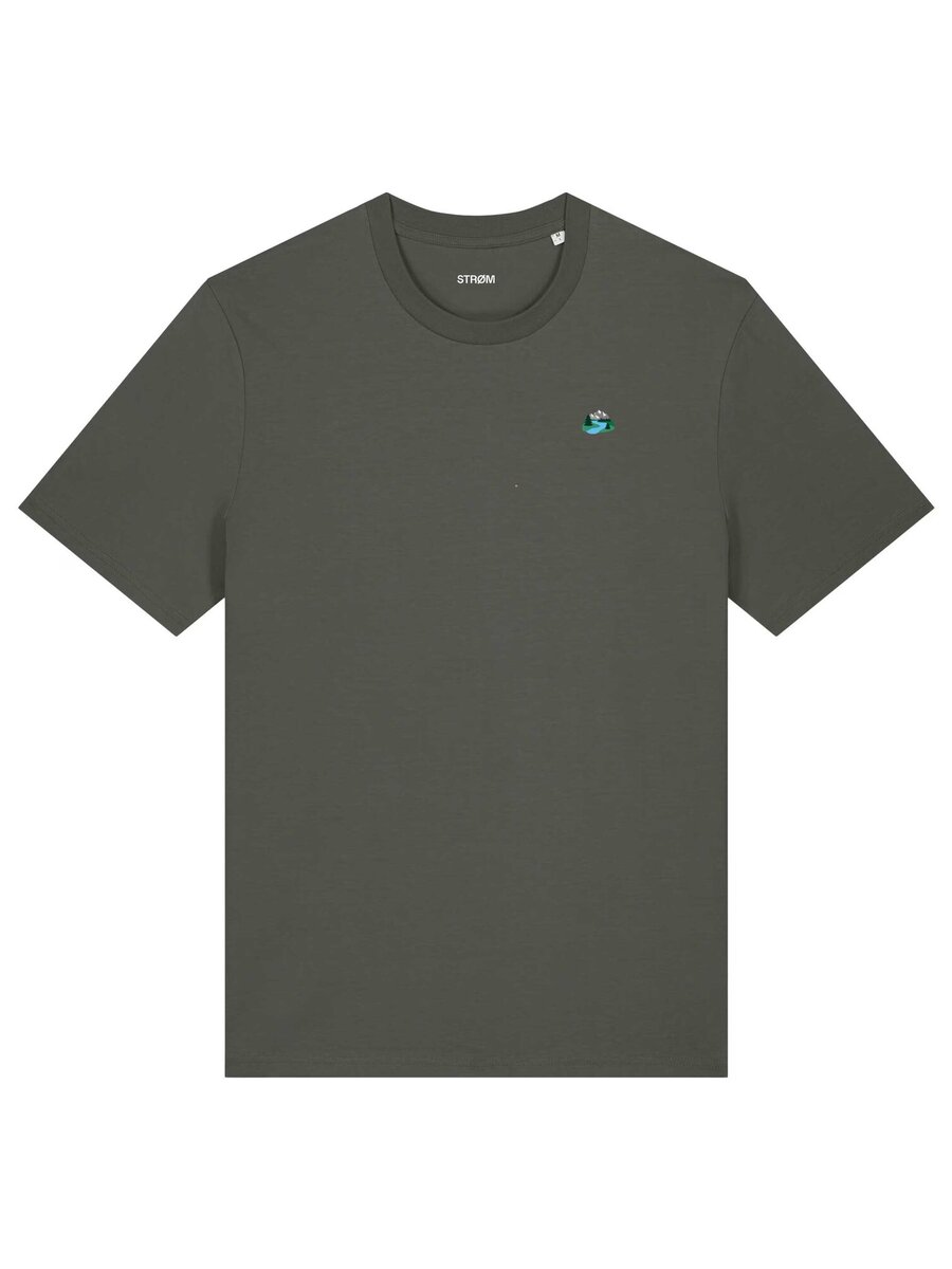 T-shirt van het merk Strom in het Kaki
