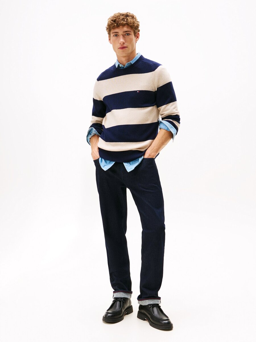 Pull van het merk Tommy Hilfiger in het Blauw