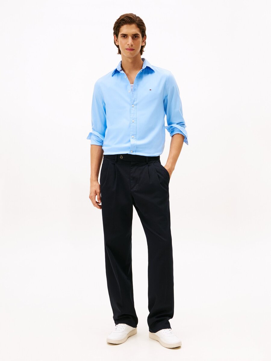 Hemd van het merk Tommy Hilfiger in het Blauw