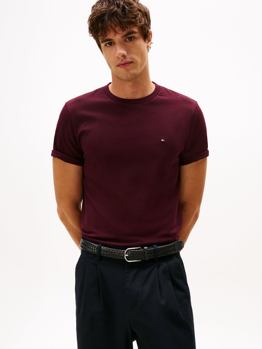 T-shirt van het merk Tommy Hilfiger in het Bordeaux