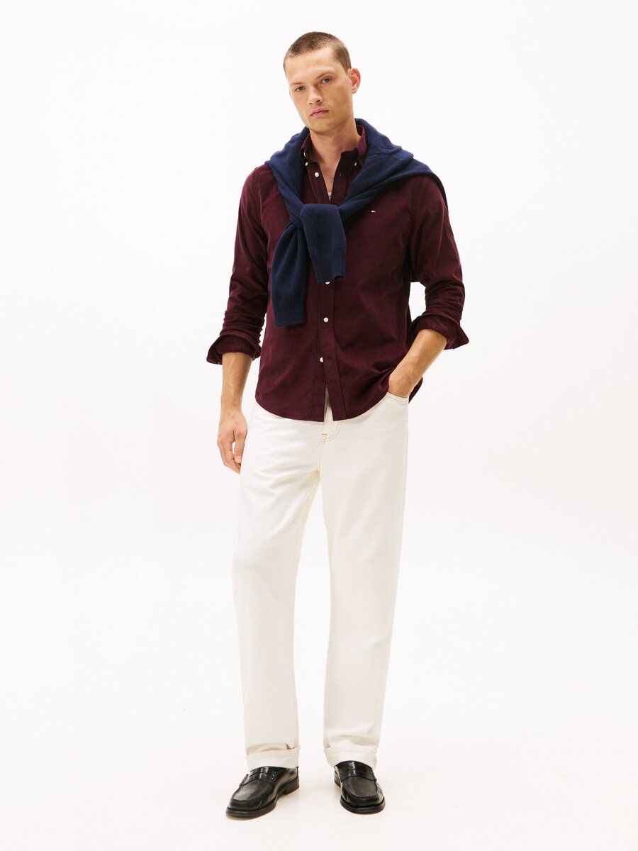 Hemd van het merk Tommy Hilfiger in het Rood