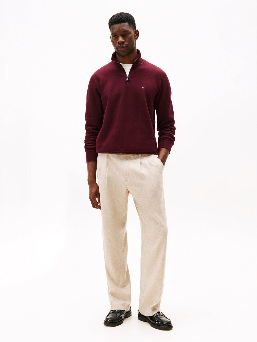 Pull van het merk Tommy Hilfiger in het Rood