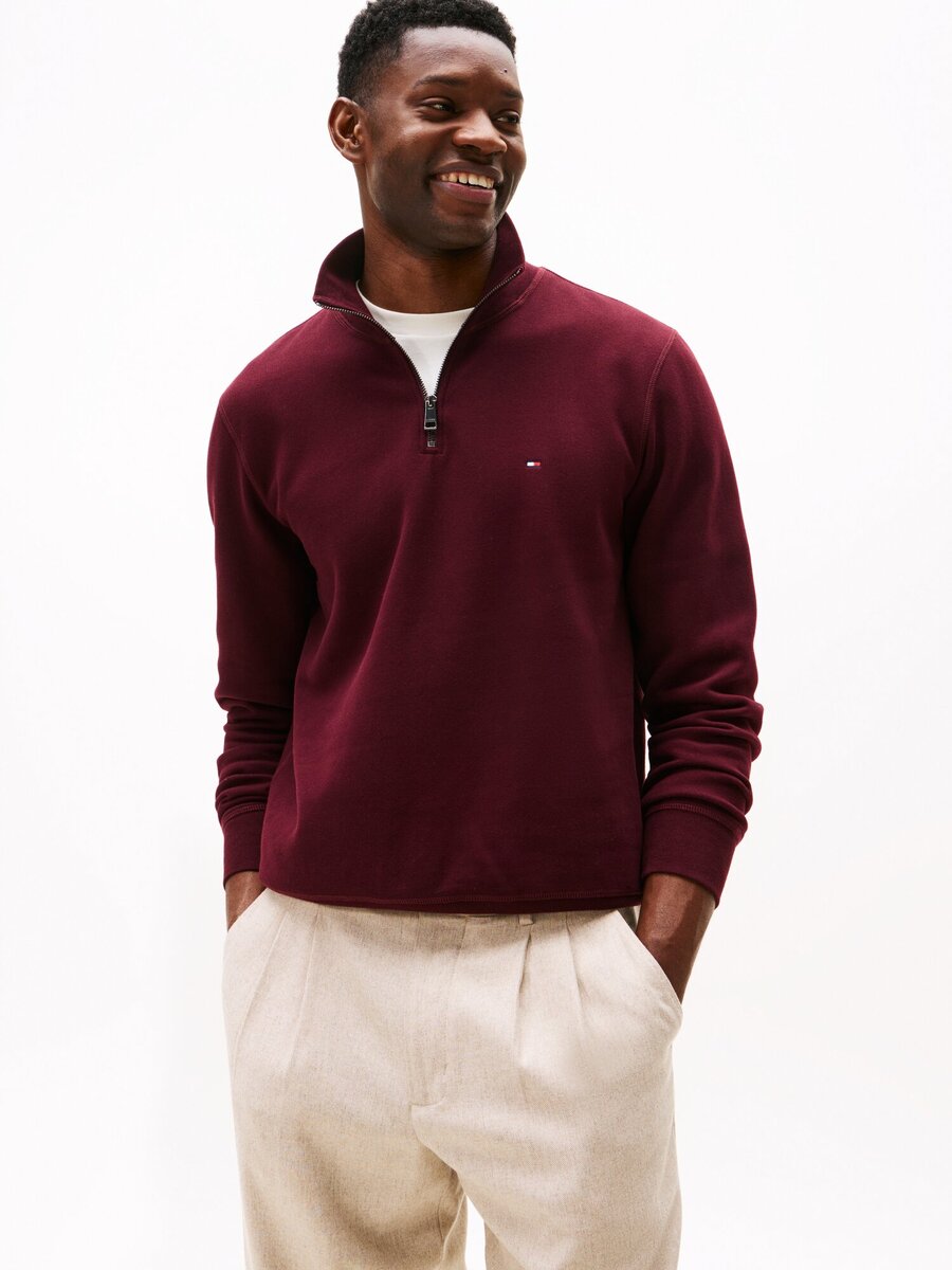 Pull van het merk Tommy Hilfiger in het Rood