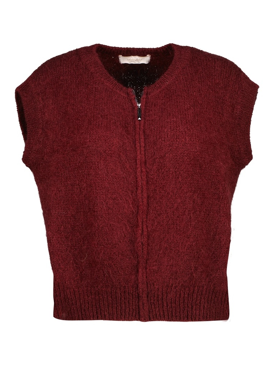 Gilet van het merk Amelie&amelie in het Bordeaux