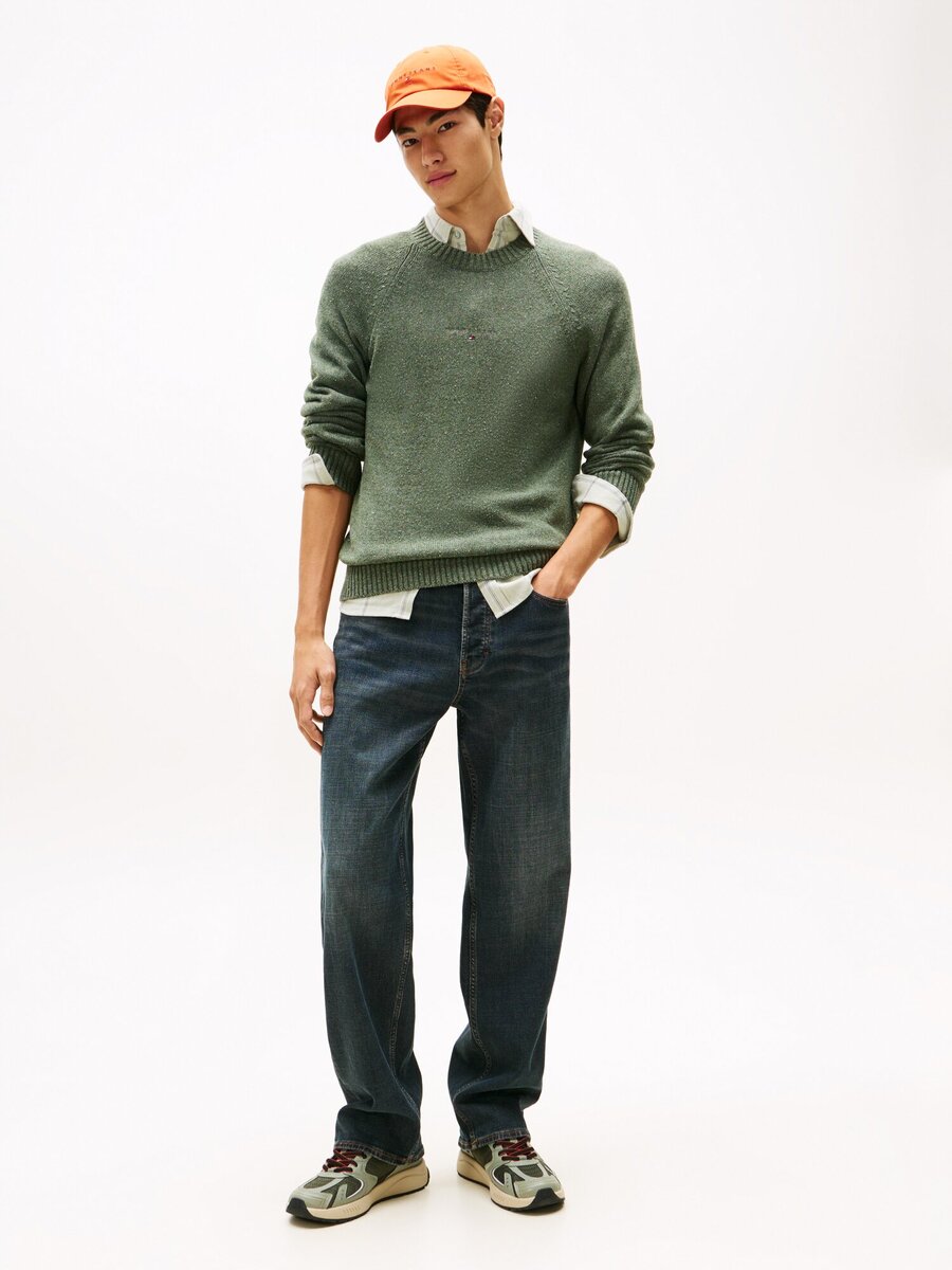 Pull van het merk Tommy Jeans in het Kaki