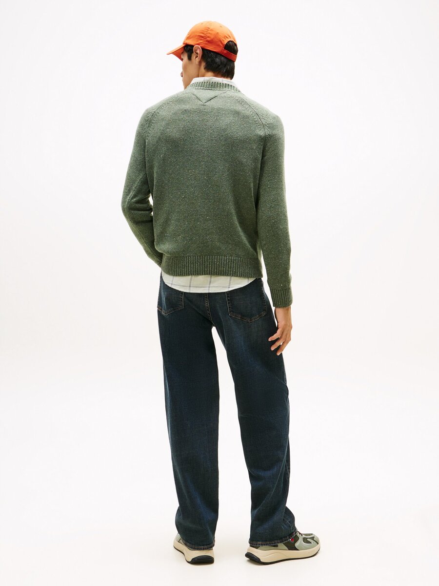 Pull van het merk Tommy Jeans in het Kaki