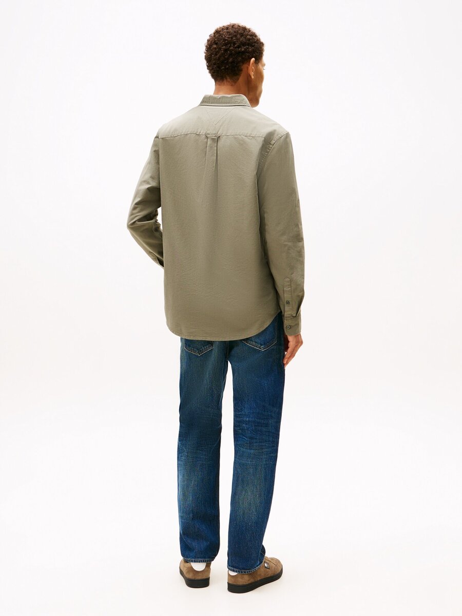 Hemd van het merk Tommy Jeans in het Kaki