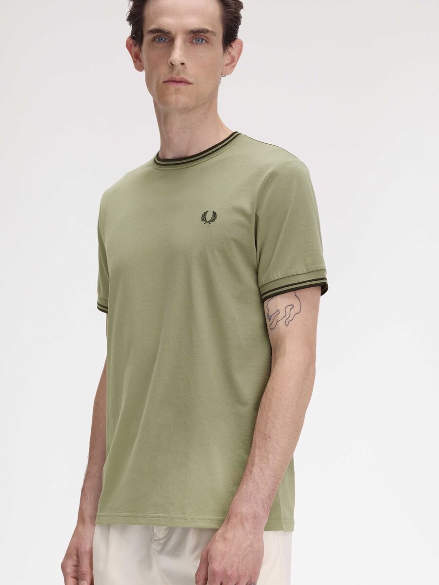 T-shirt van het merk Fred Perry in het Groen