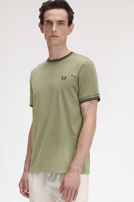 T-shirt van het merk Fred Perry in het Groen