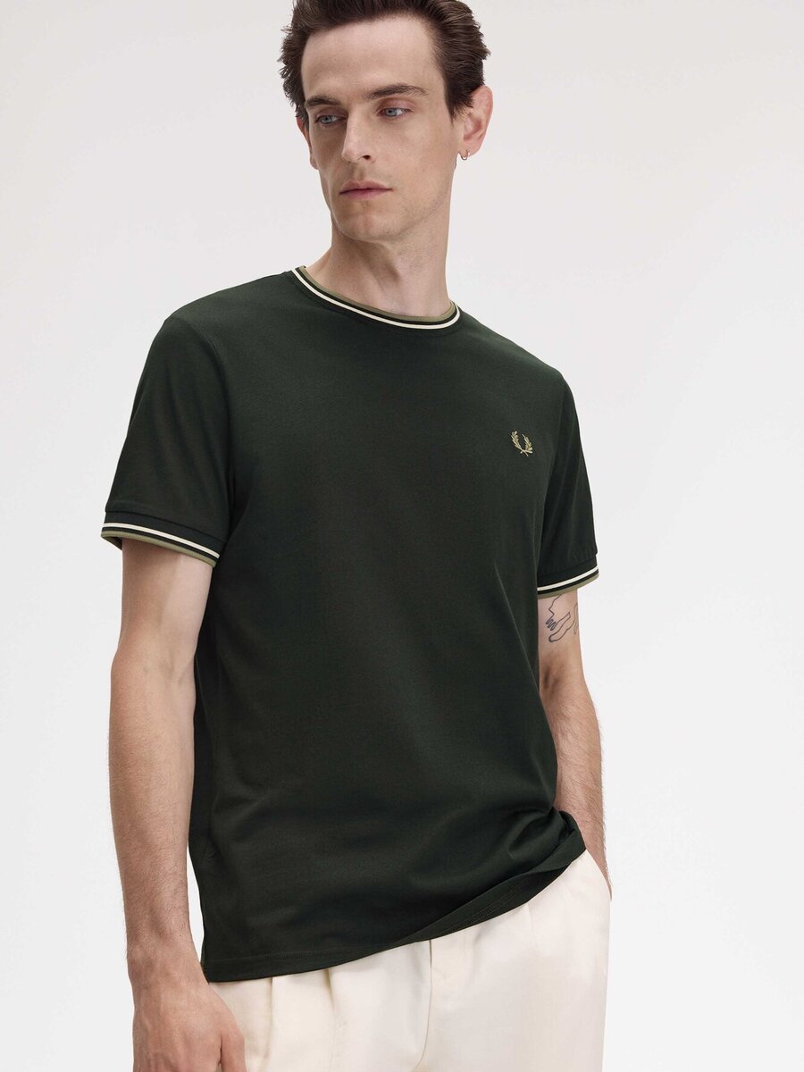 T-shirt van het merk Fred Perry in het Groen