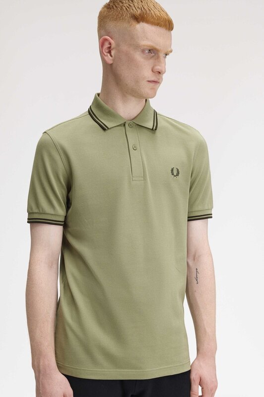 Polo van het merk Fred Perry in het Groen
