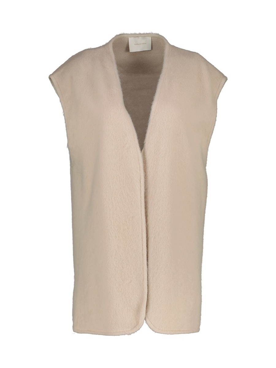 Gilet van het merk Amelie&amelie in het Beige