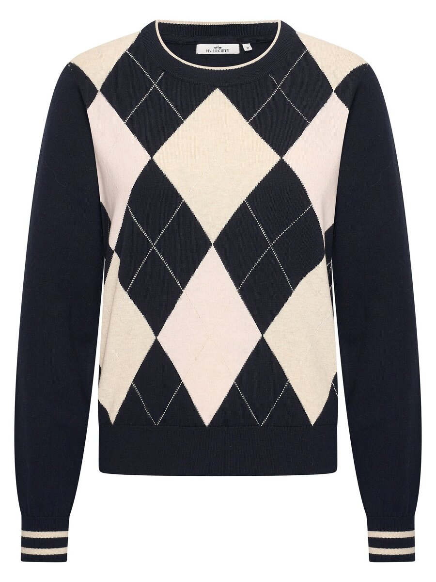 Pull van het merk Hv Polo in het Marine