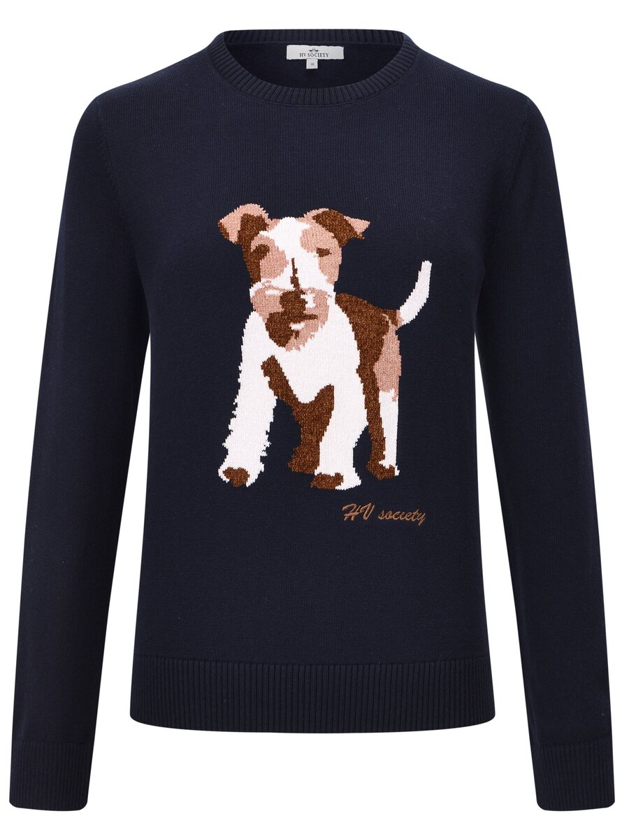 Pull van het merk Hv Polo in het Marine