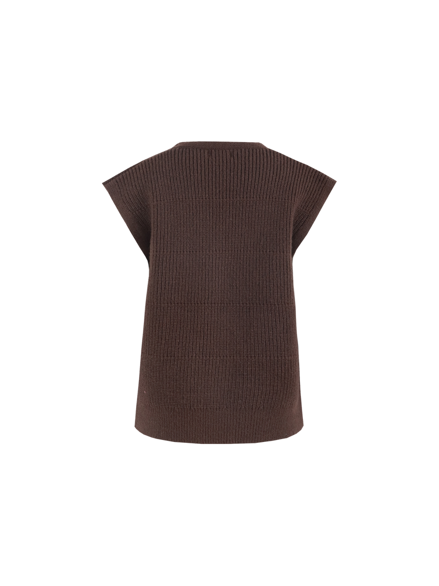 Gilet van het merk C&s The Label in het Bruin