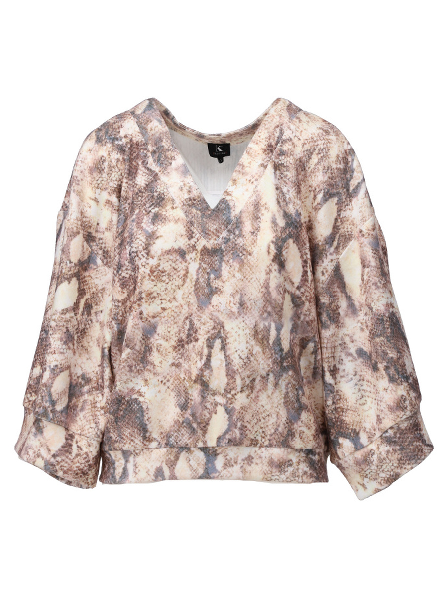 Pull van het merk K-design in het Beige