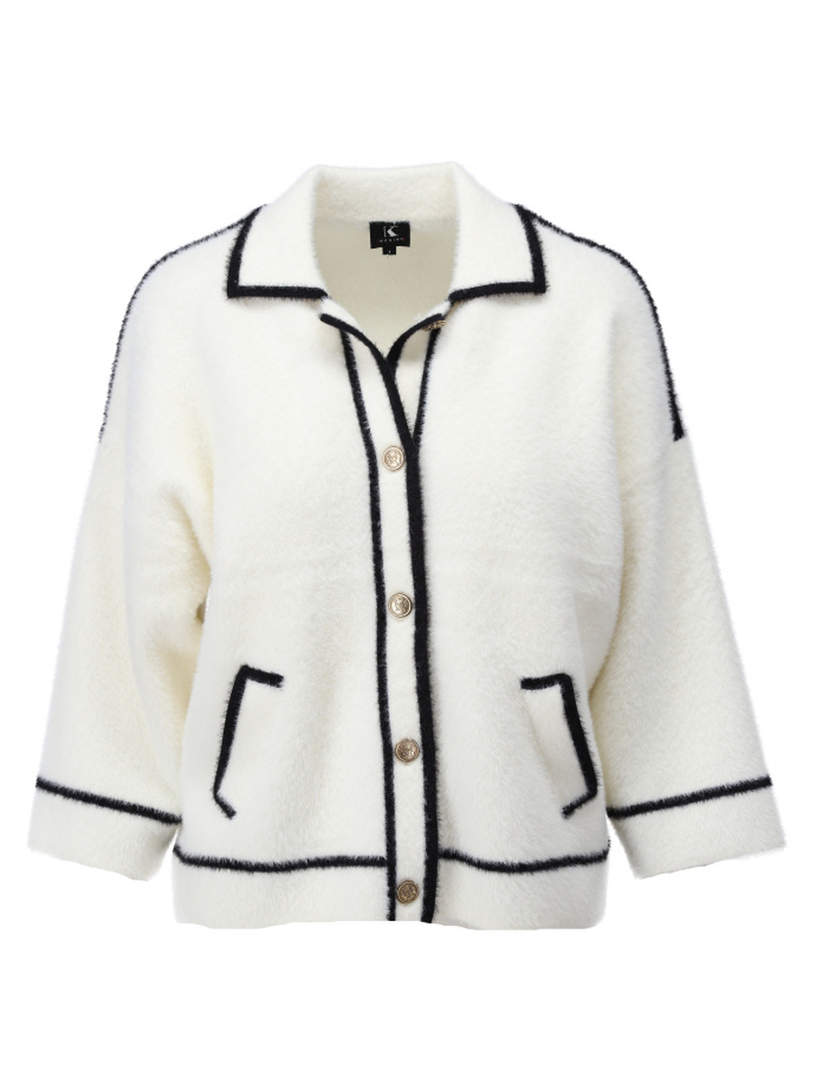 Gilet van het merk K-design in het Ecru