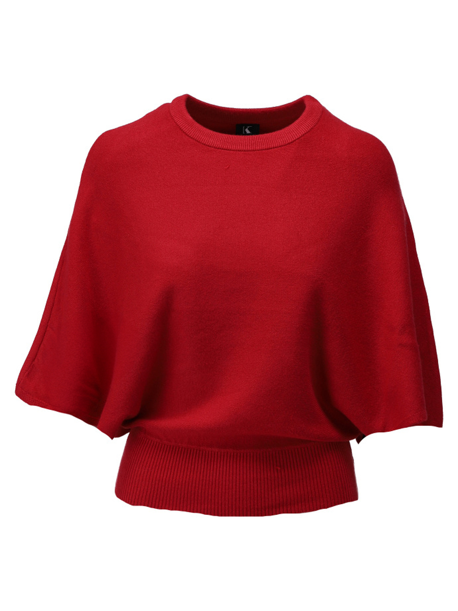 Pull van het merk K-design in het Rood