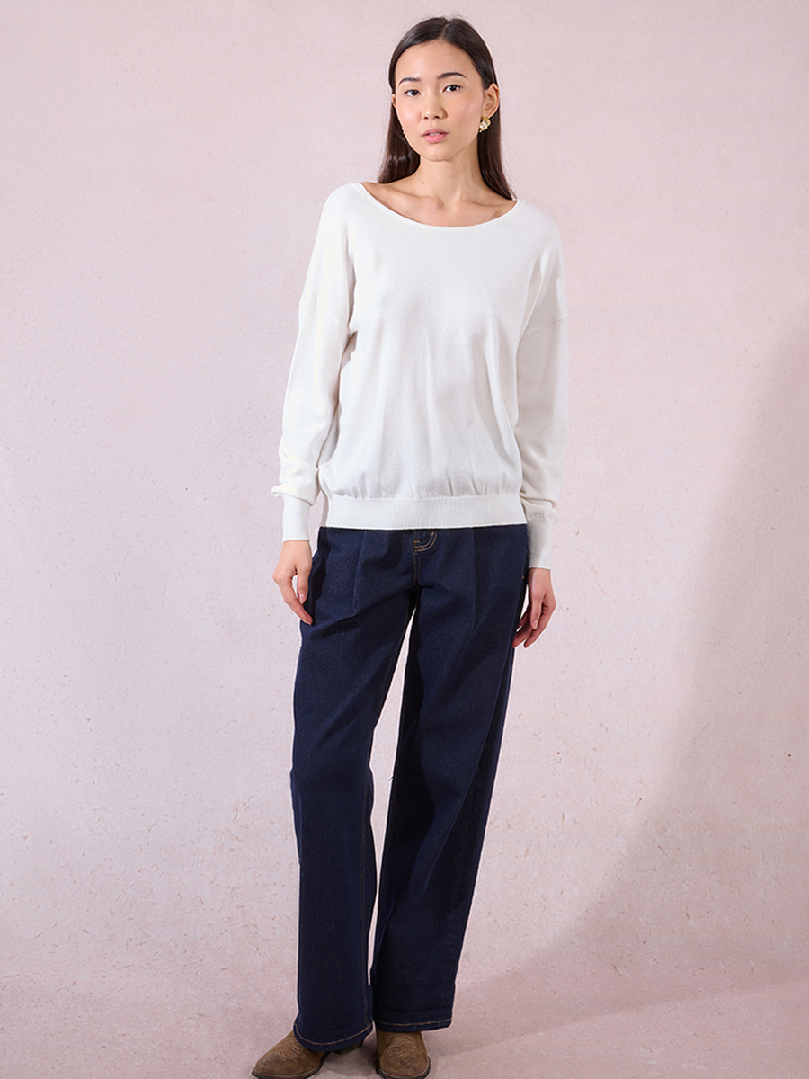 Sweater van het merk Molly Bracken in het Ecru