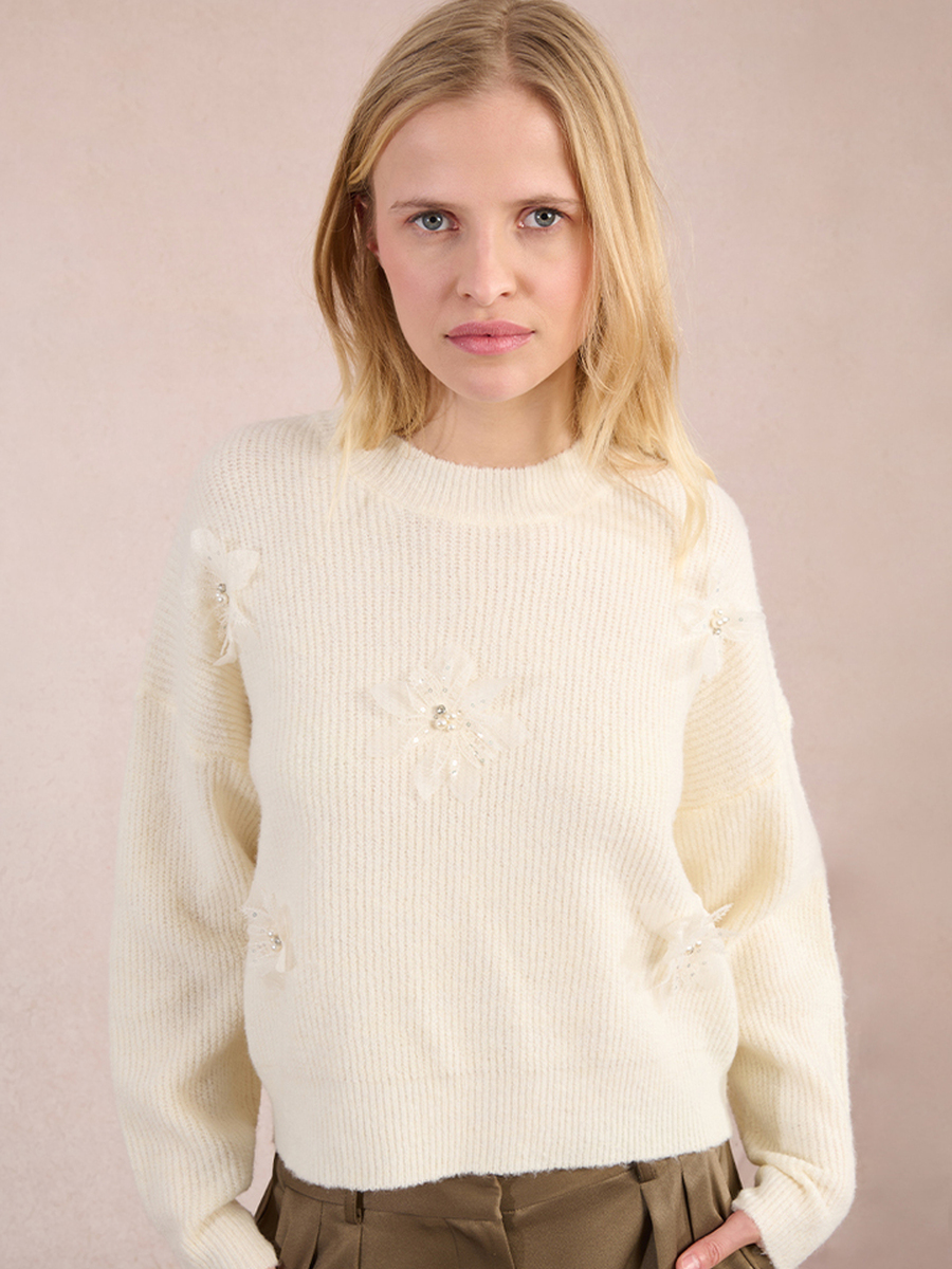 Sweater van het merk Molly Bracken in het Ecru
