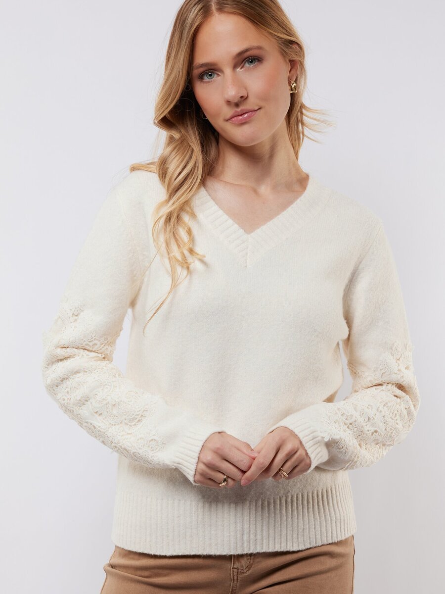 Pull van het merk C&s The Label in het Wit