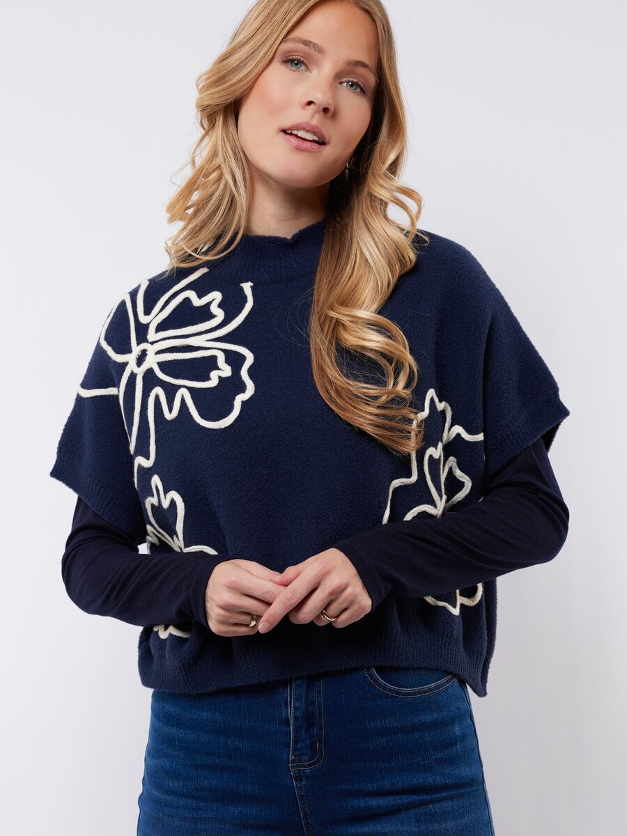 Gilet van het merk C&s The Label in het Blauw